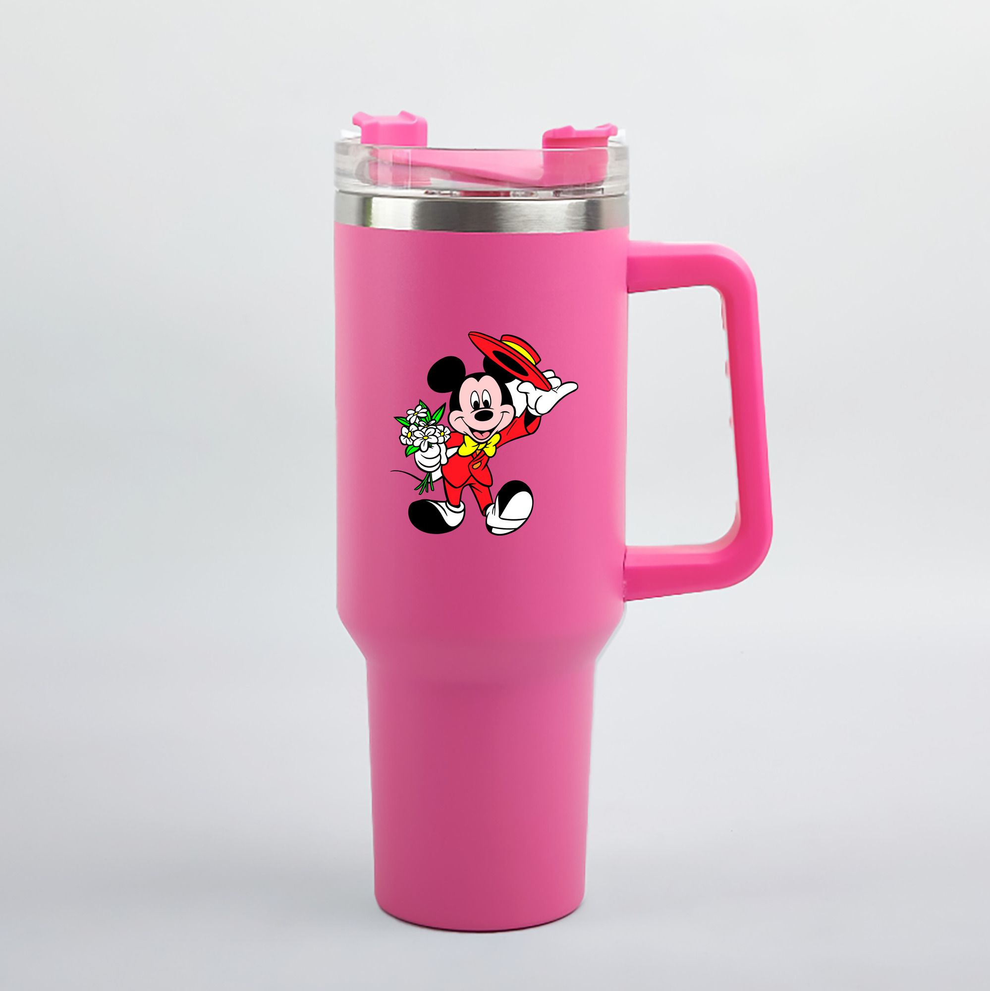 （画像用） ミッキーマウス Mickey Mouse 1200mL車用タンブラー（カラープリント）